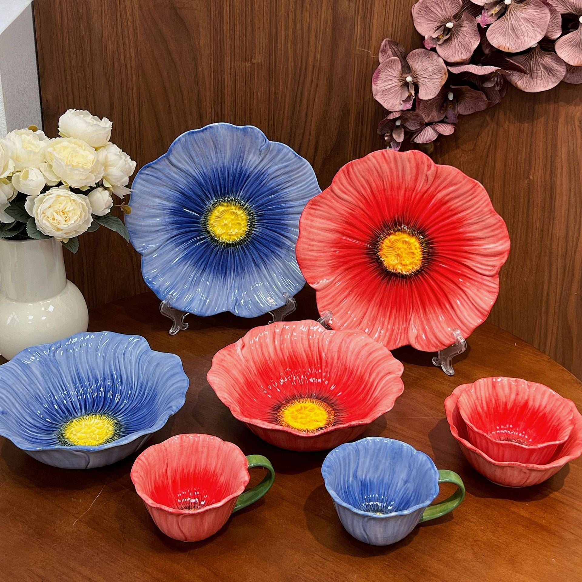 Flower Shape Dinner Set