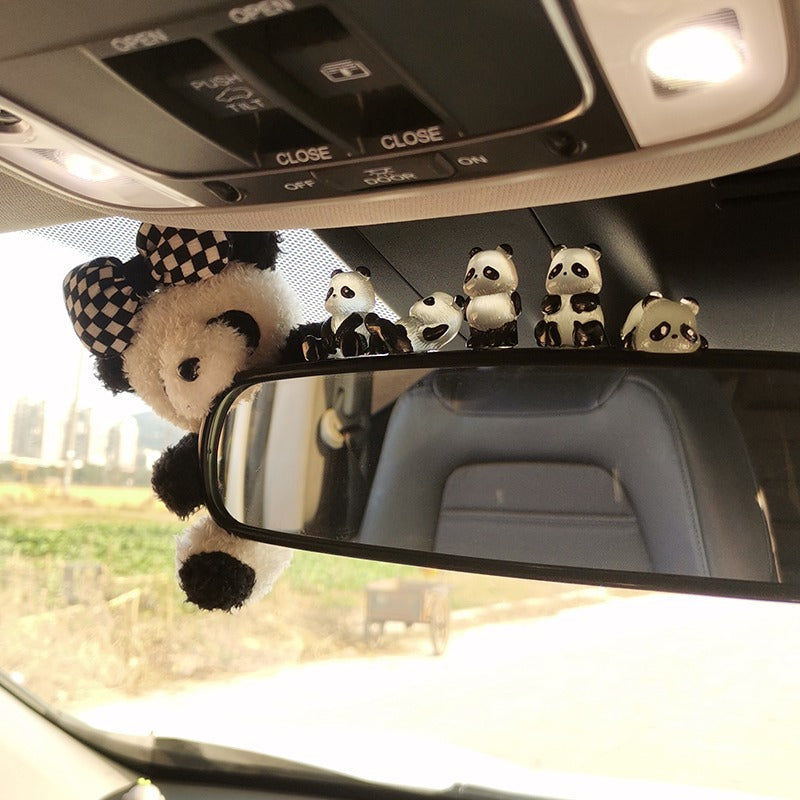 Mini Panda Car Ornaments