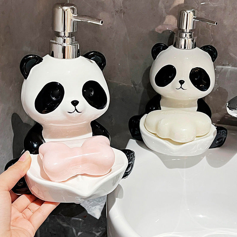 Panda 2-in-1 Soap Dispenser