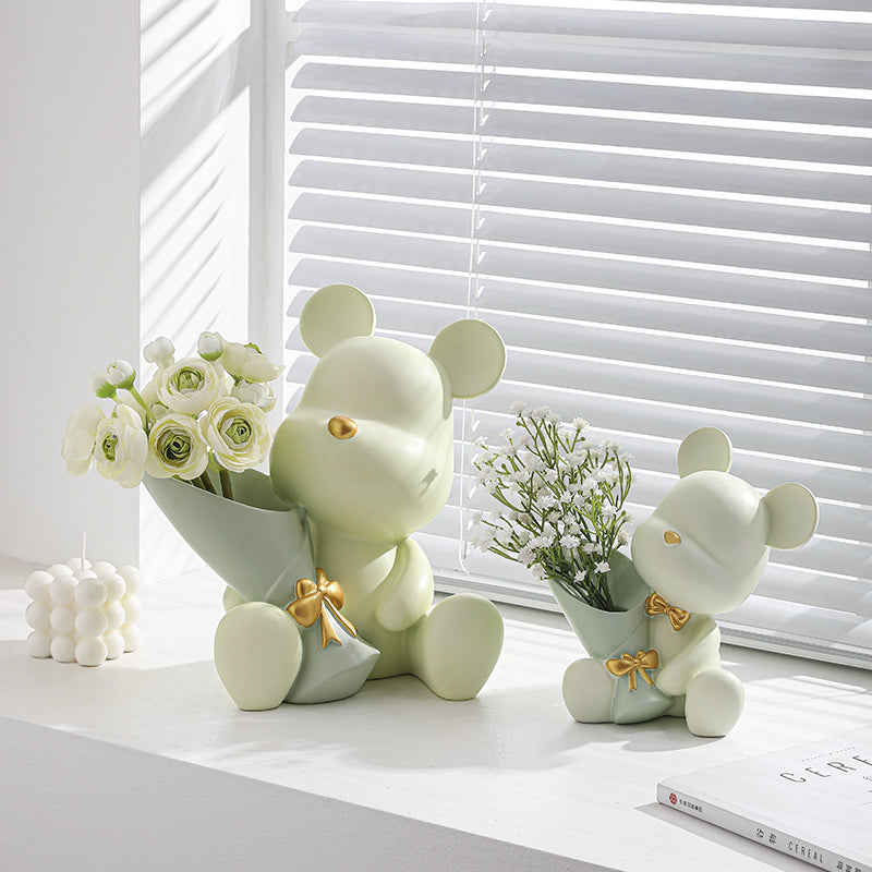 Cute Bear Flower Vases