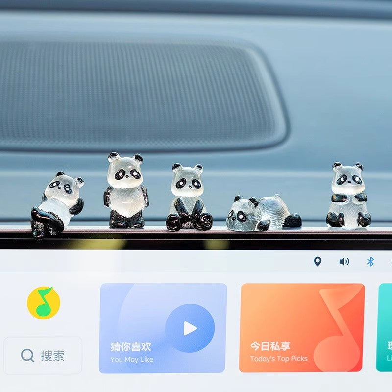 Mini Panda Car Ornaments