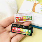 Social Battery Pin (Pack of 2)