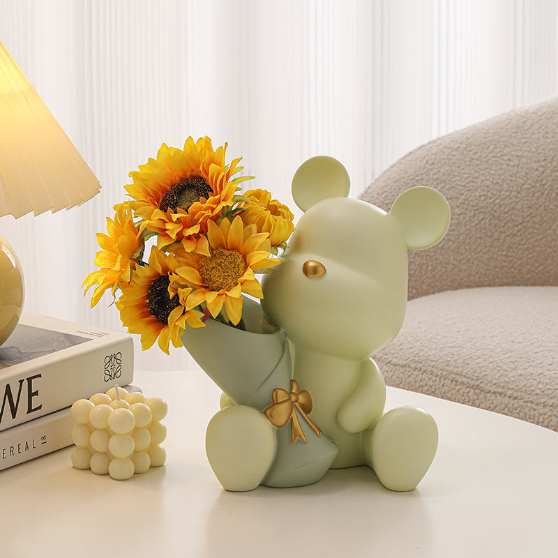 Cute Bear Flower Vases