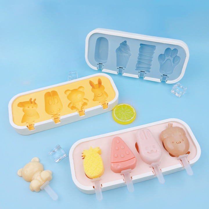 Silicone Ice Popsicle With Lid