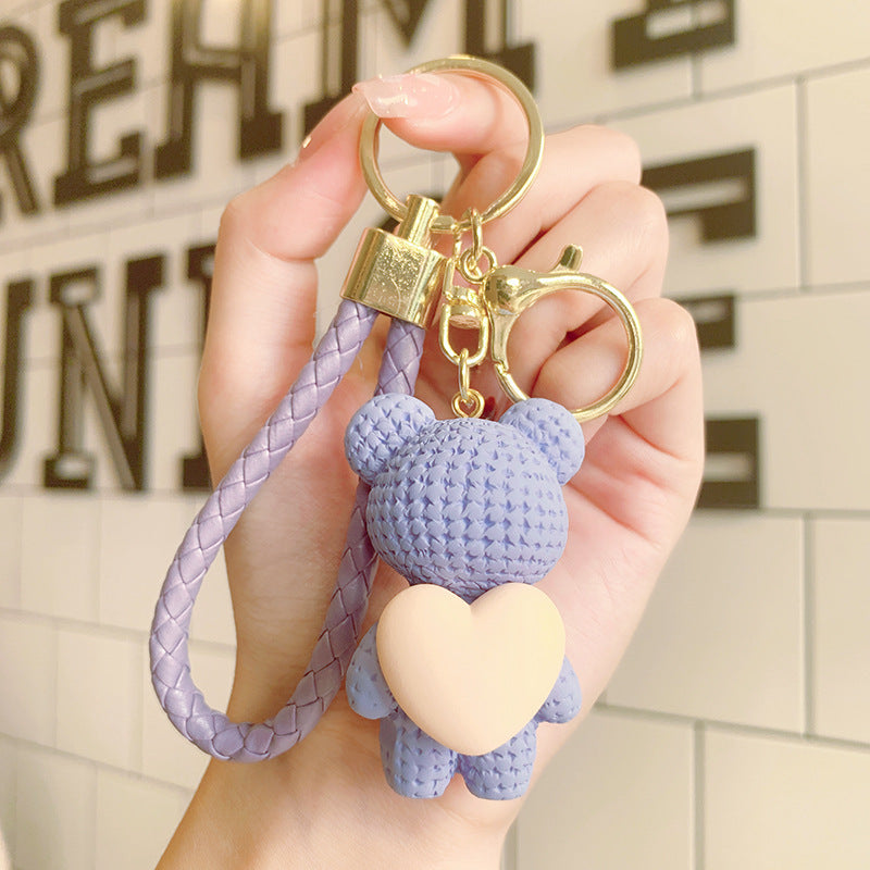 Teddy Heart Keychain