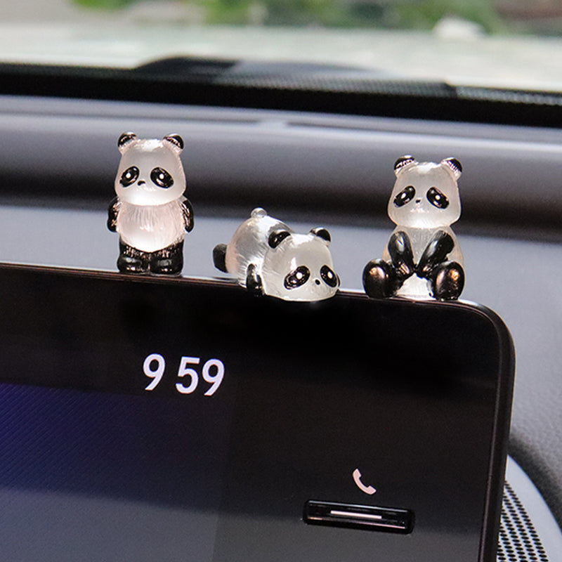 Mini Panda Car Ornaments