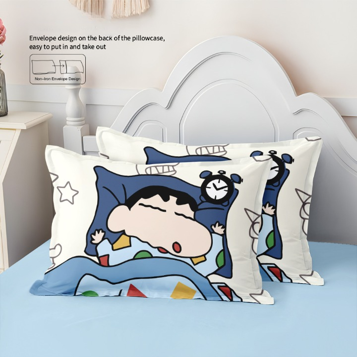 Shinchan Cartoon Bedsheet Set