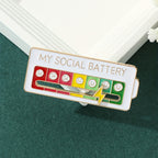 Social Battery Pin (Pack of 2)