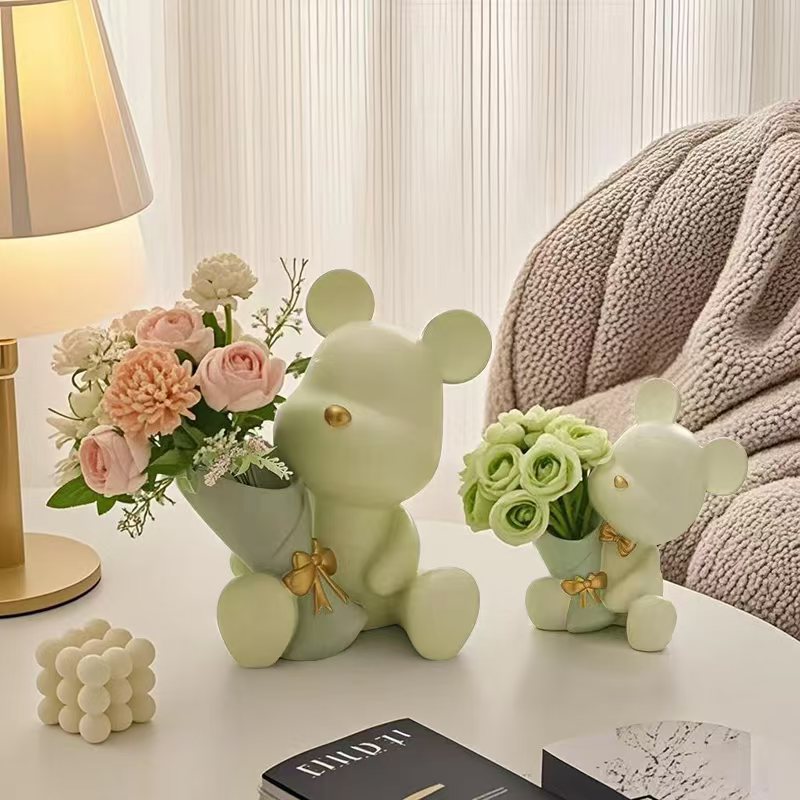 Cute Bear Flower Vases