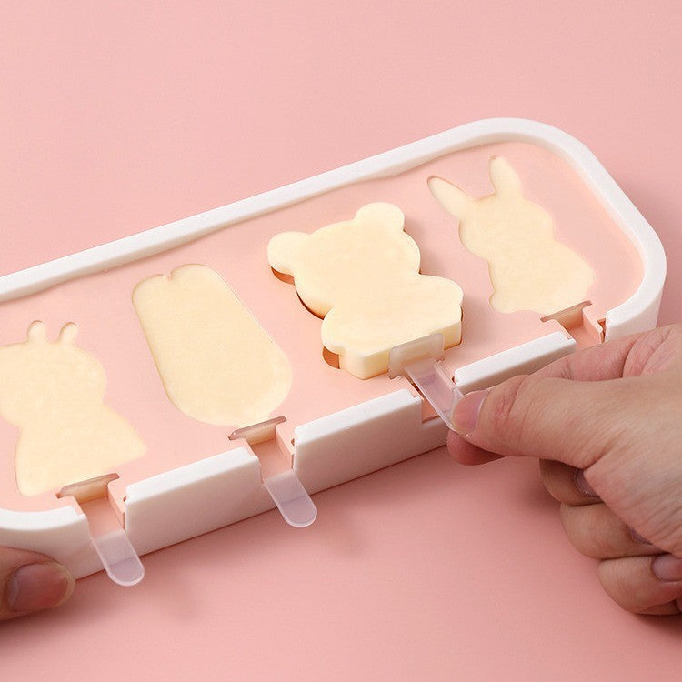Silicone Ice Popsicle With Lid