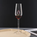 Rose Floral Champagne Glass