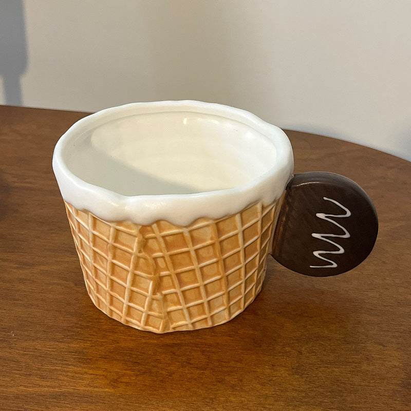 Waffle Style Ceramic Cup Set