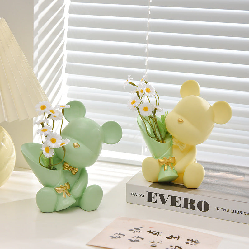 Cute Bear Flower Vases