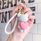 Teddy Heart Keychain