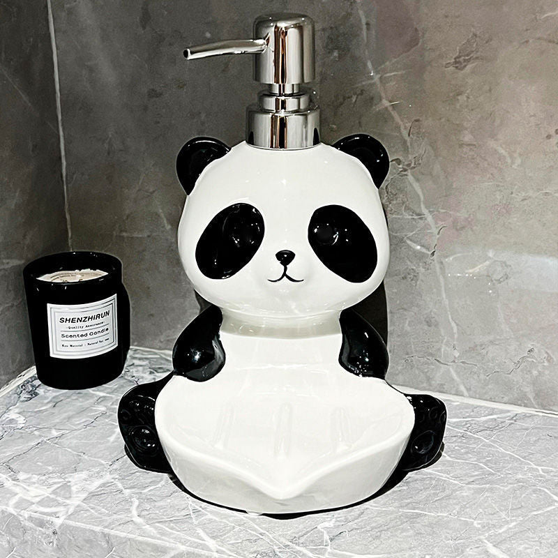 Panda 2-in-1 Soap Dispenser