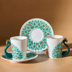 Classy Peacock Tea Set
