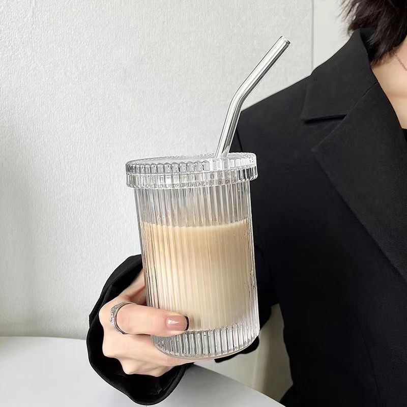 Ripple Stripes Cup with Straw