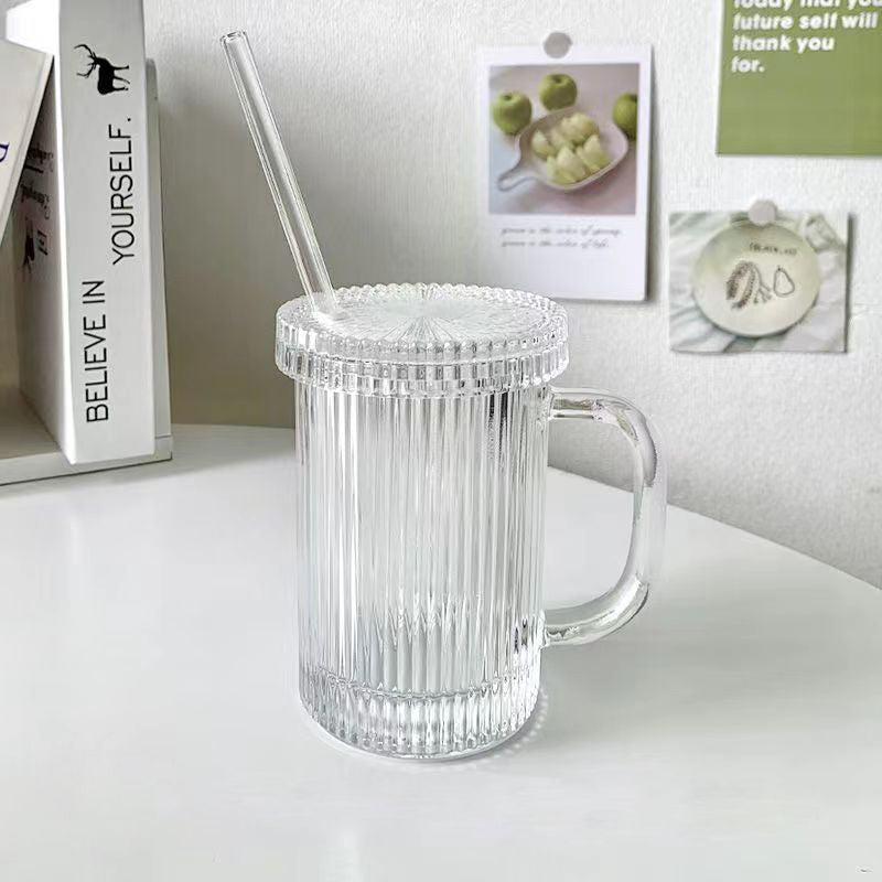 Ripple Stripes Cup with Straw