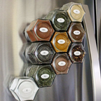 Magnetic Glass Spice Jar