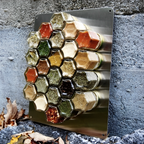 Magnetic Glass Spice Jar