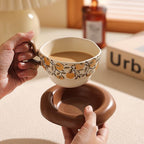 Vintage Flower Cup Set