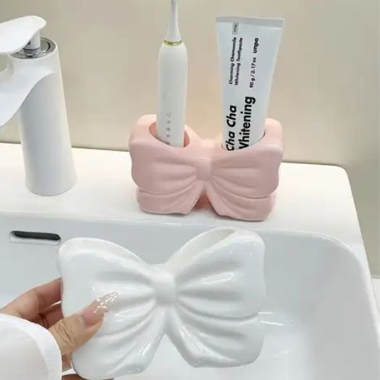Bow Toothbrush Holder