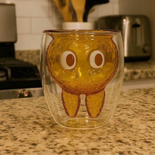 Labubu Double-layer Glass Cup