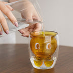 Labubu Double-layer Glass Cup