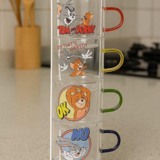 Tom & Jerry Transparent Cup Set