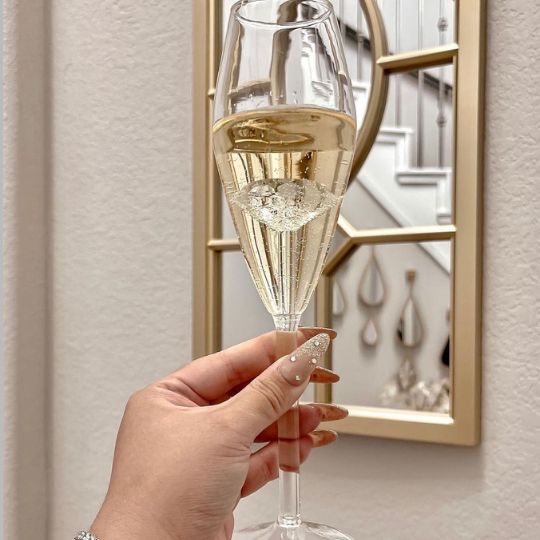 Diamond Champagne Glass
