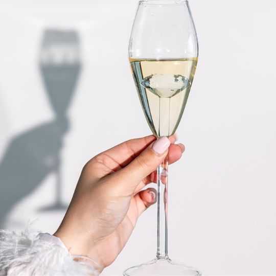 Diamond Champagne Glass