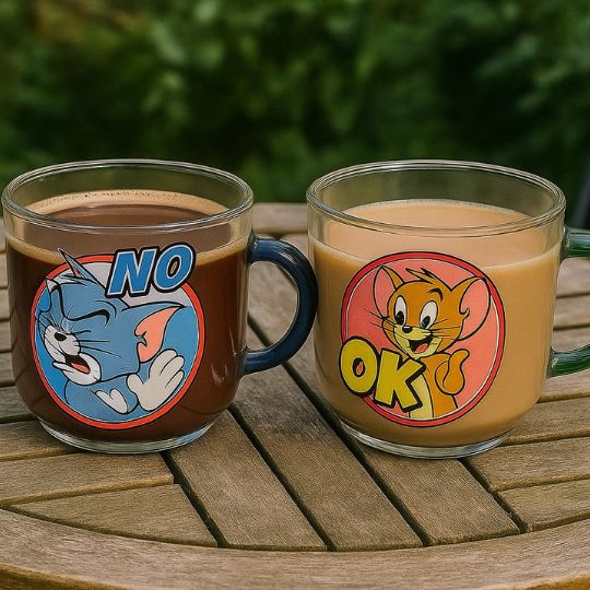 Tom & Jerry Transparent Cup Set