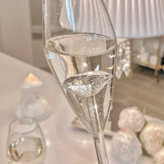 Diamond Champagne Glass