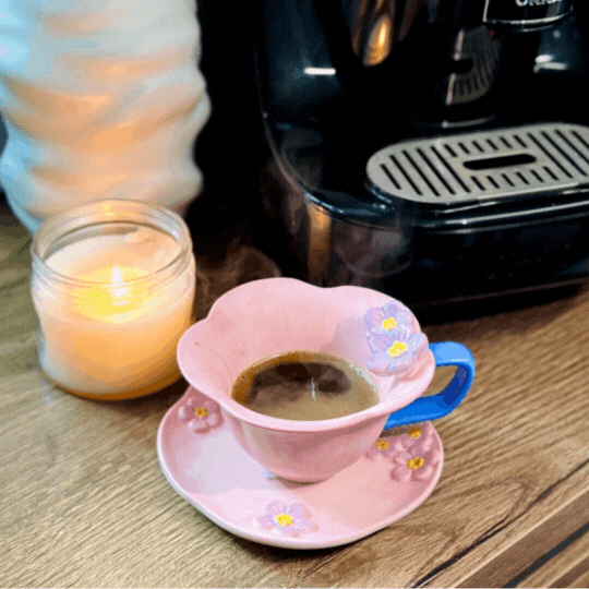 Floral Cup Set