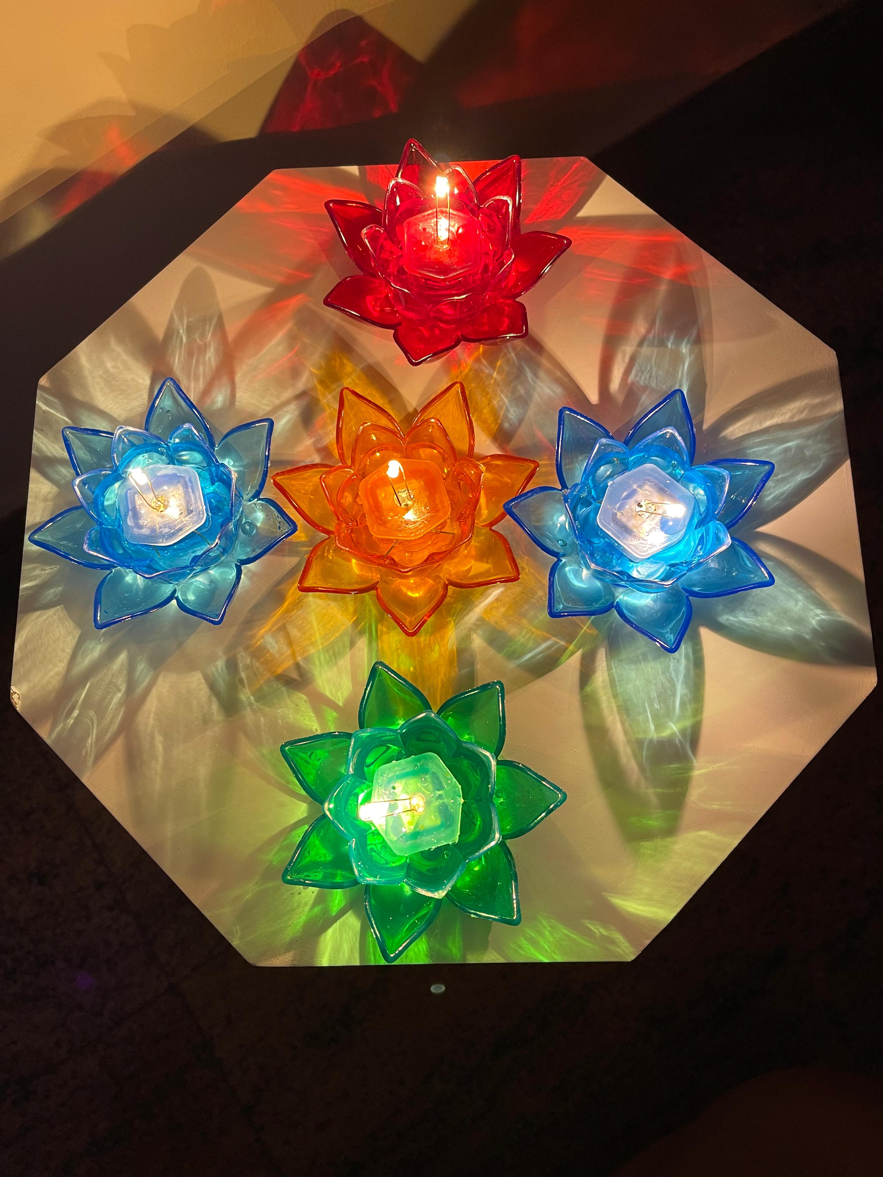 LaksmiDevi Lotus Diya (LED Water Sensor)