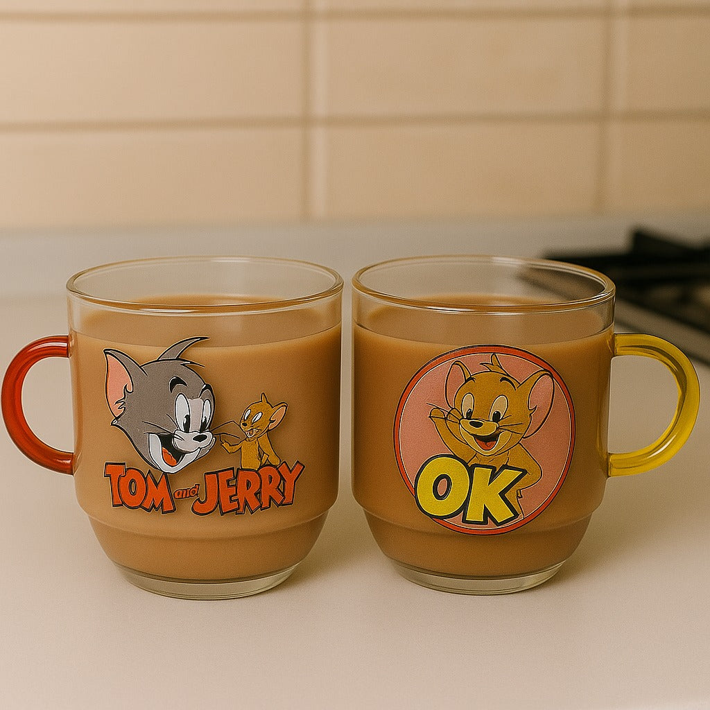 Tom & Jerry Transparent Cup Set