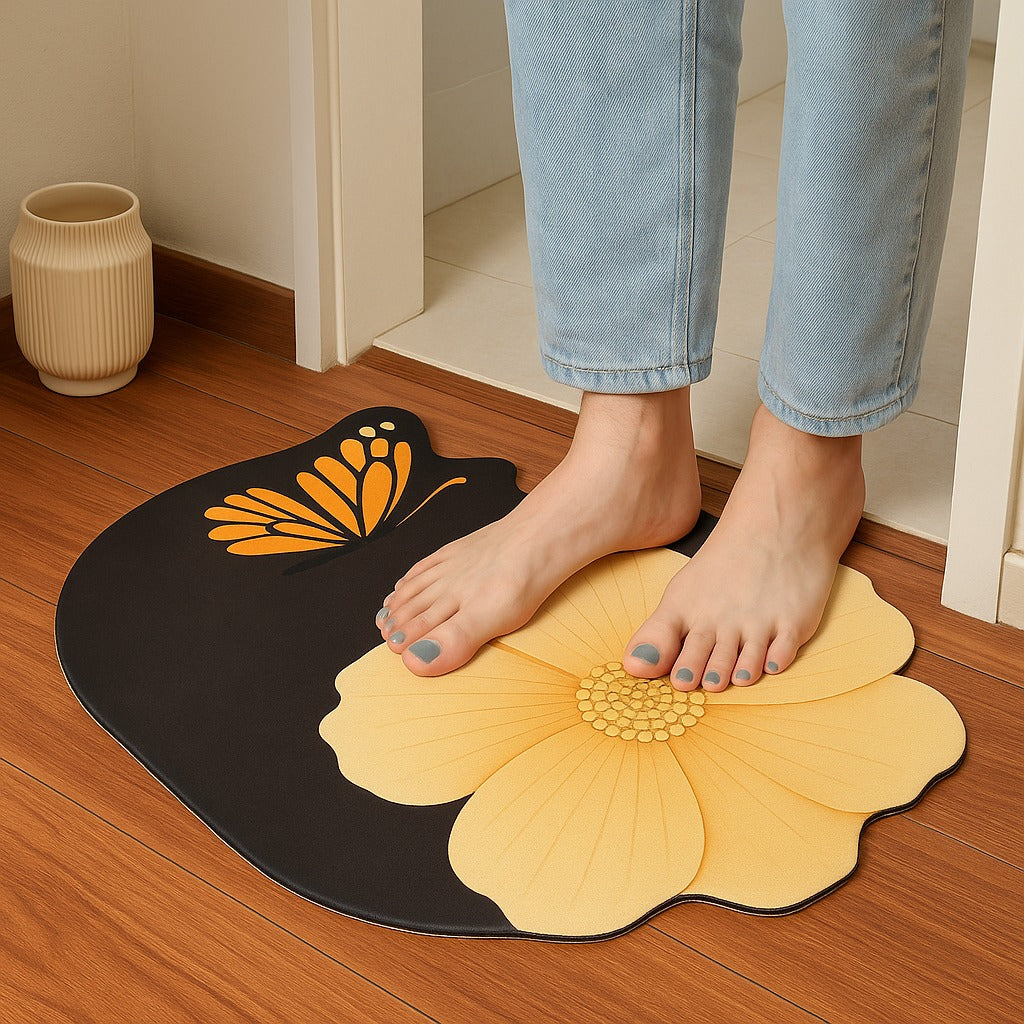 Floral Door Mat