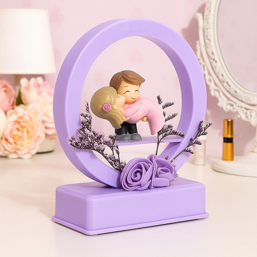 LED Couple Showpiece with Music