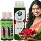 Adivasi Gudhal Hibiscus Herbal Hair Wash with Hair Oil Anti Hairfall Combo