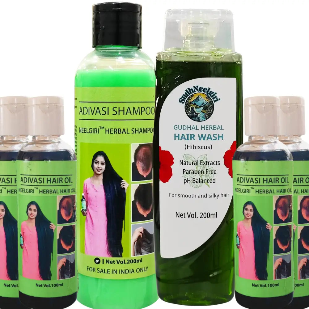 Adivasi Herbal Anti Hair Fall Hair Strengthening Combo Kit