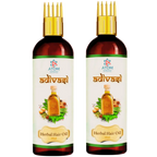 Adivasi Herbal Hair Growth Anti Dandruff Hair Oil Selfi Bottle 100ml Pack of 2
