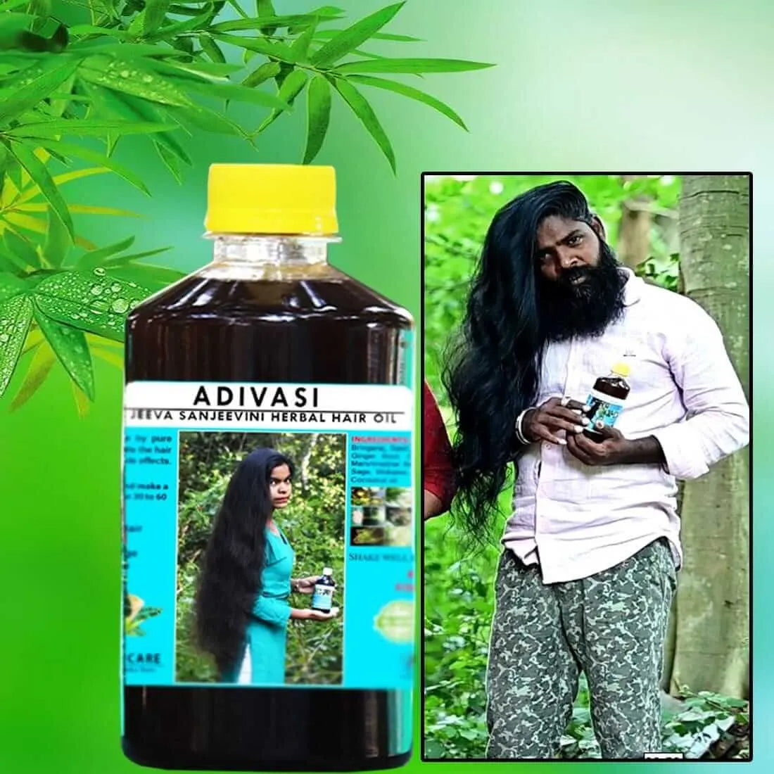 Adivasi Jeeva Sanjeevini Herbal Hair Growth Oil - Ayurvedic Hair Growth Oil