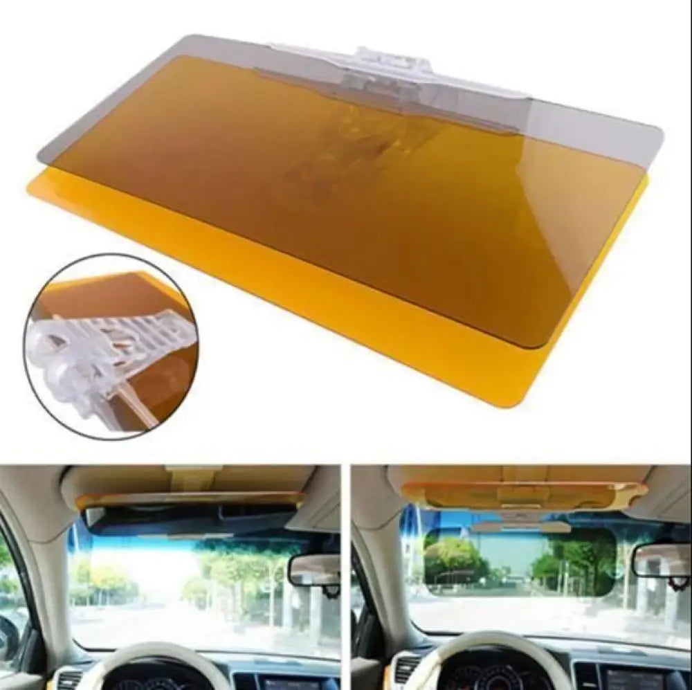Anti-Glare Sun Visor for Car | Day & Night Vision Driving Mirror | Glare Reduction & UV Protection