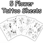 Temporary Tattoo Stickers( 5 Sets)
