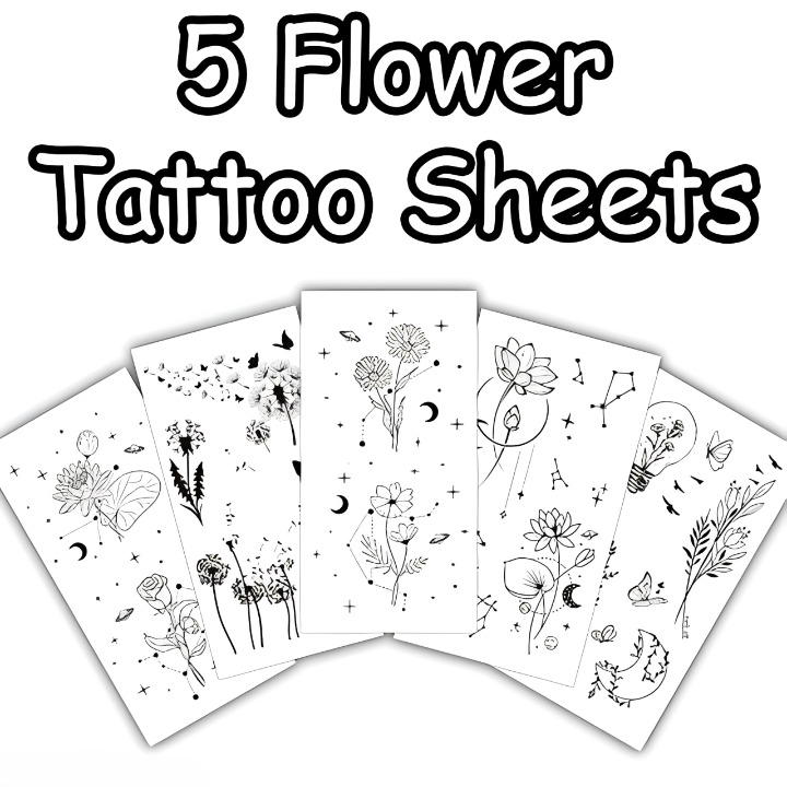 Temporary Tattoo Stickers( 5 Sets)