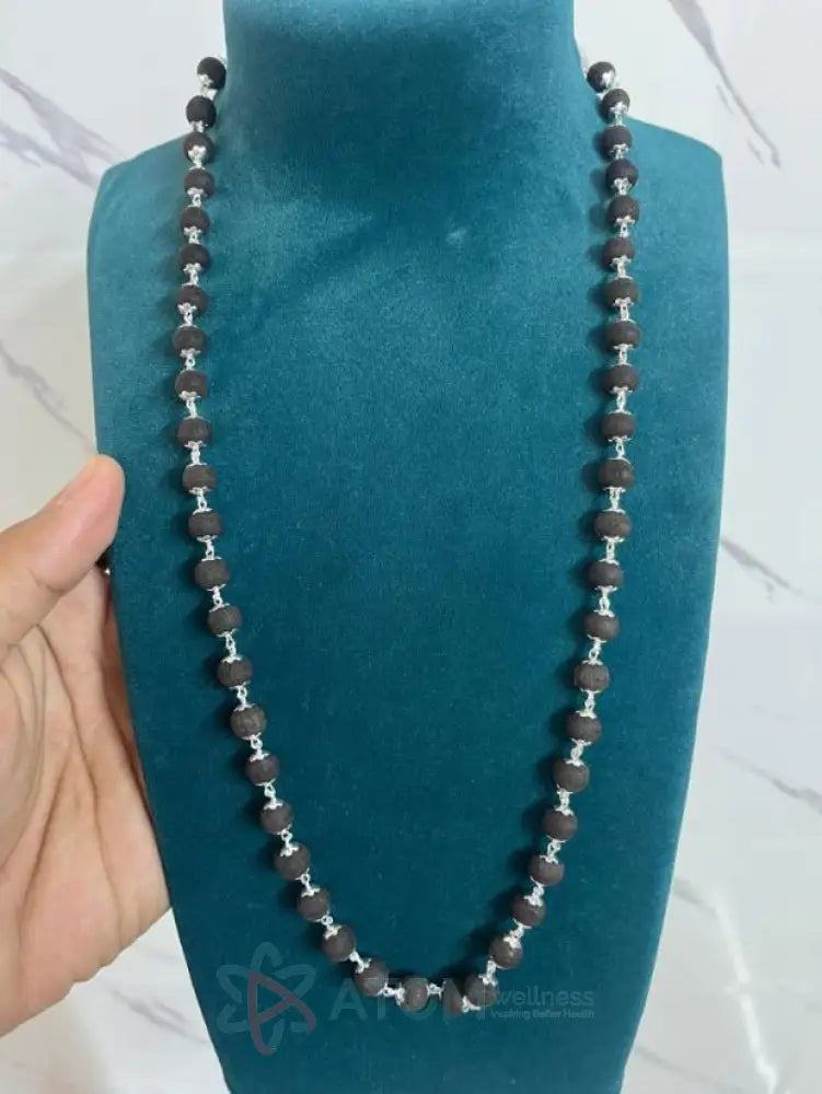 Authentic Karungali Mala (Black Ebony Wood) | Spiritual Protection & Positive Energy | Genuine Prayer Beads