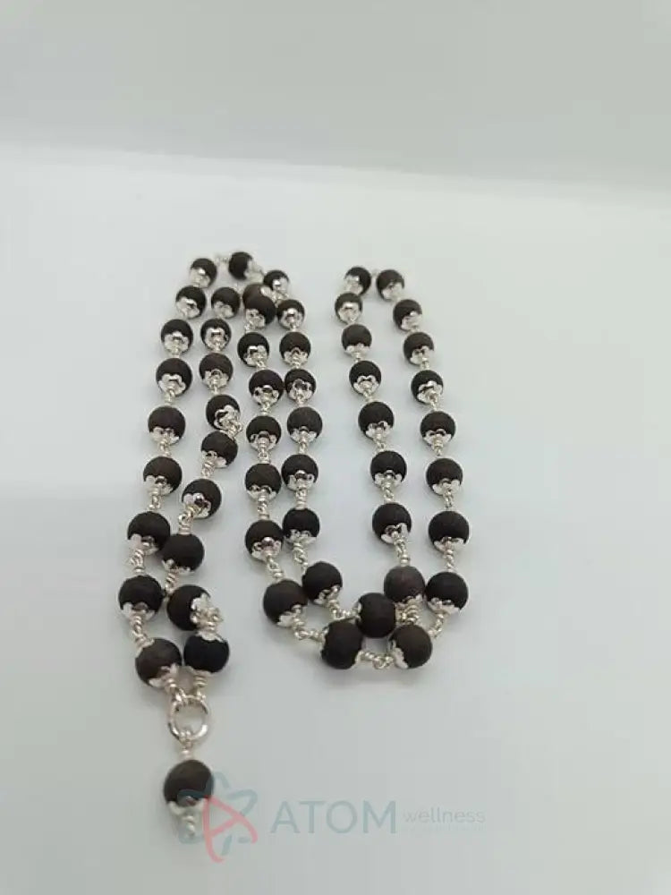 Authentic Karungali Mala (Black Ebony Wood) | Spiritual Protection & Positive Energy | Genuine Prayer Beads