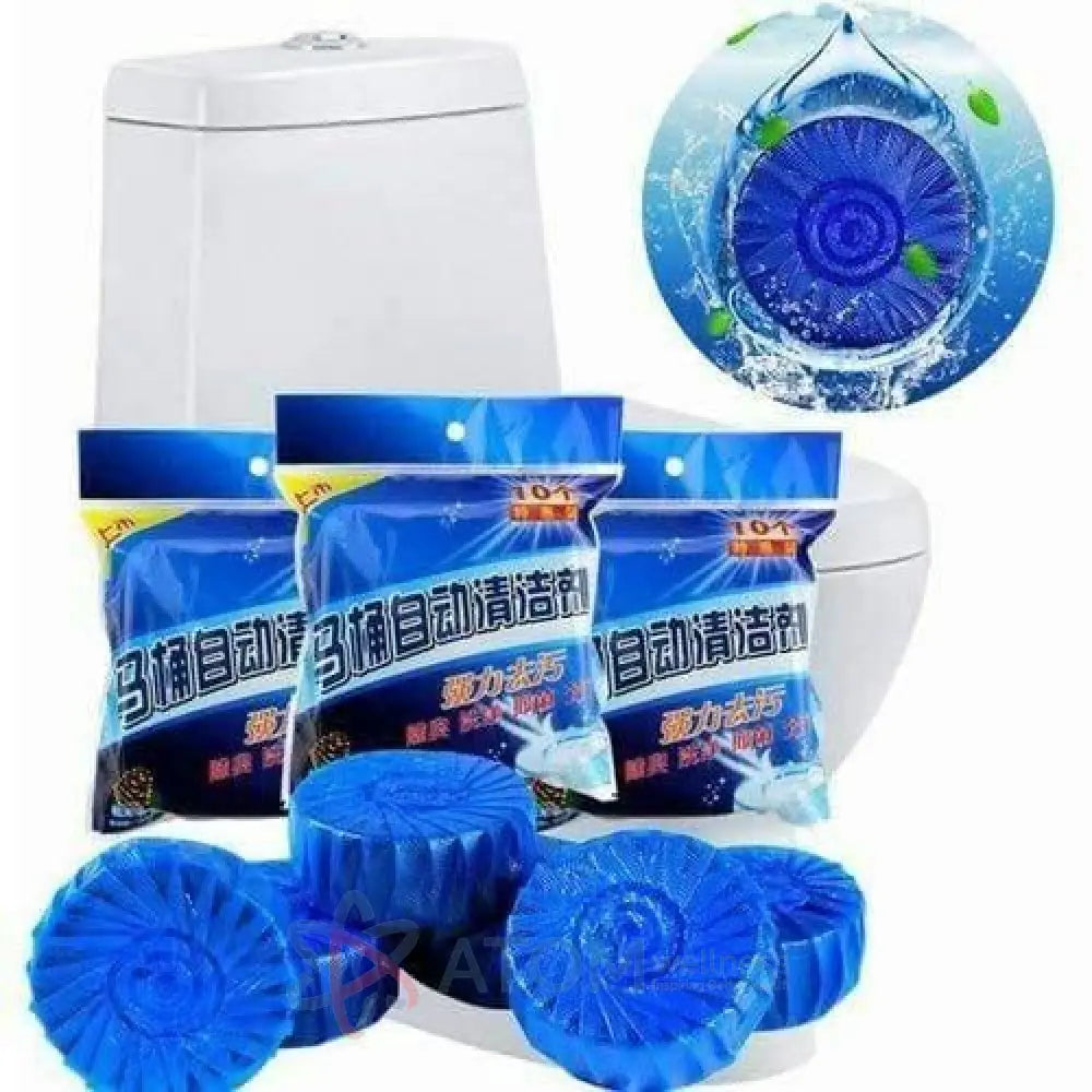 Automatic Toilet Cleaning Tablets | No-Scrub Bathroom Cleaner & Deodorizer (Pack of 10)