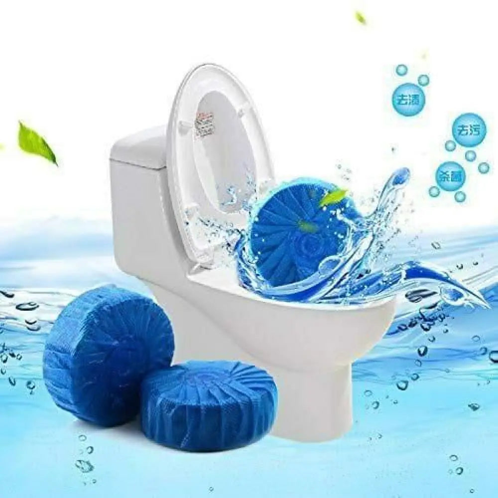 Automatic Toilet Cleaning Tablets | No-Scrub Bathroom Cleaner & Deodorizer (Pack of 10)