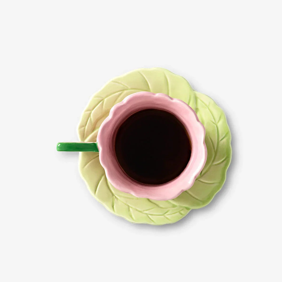 Floral Ceramic Cup & Saucer Set